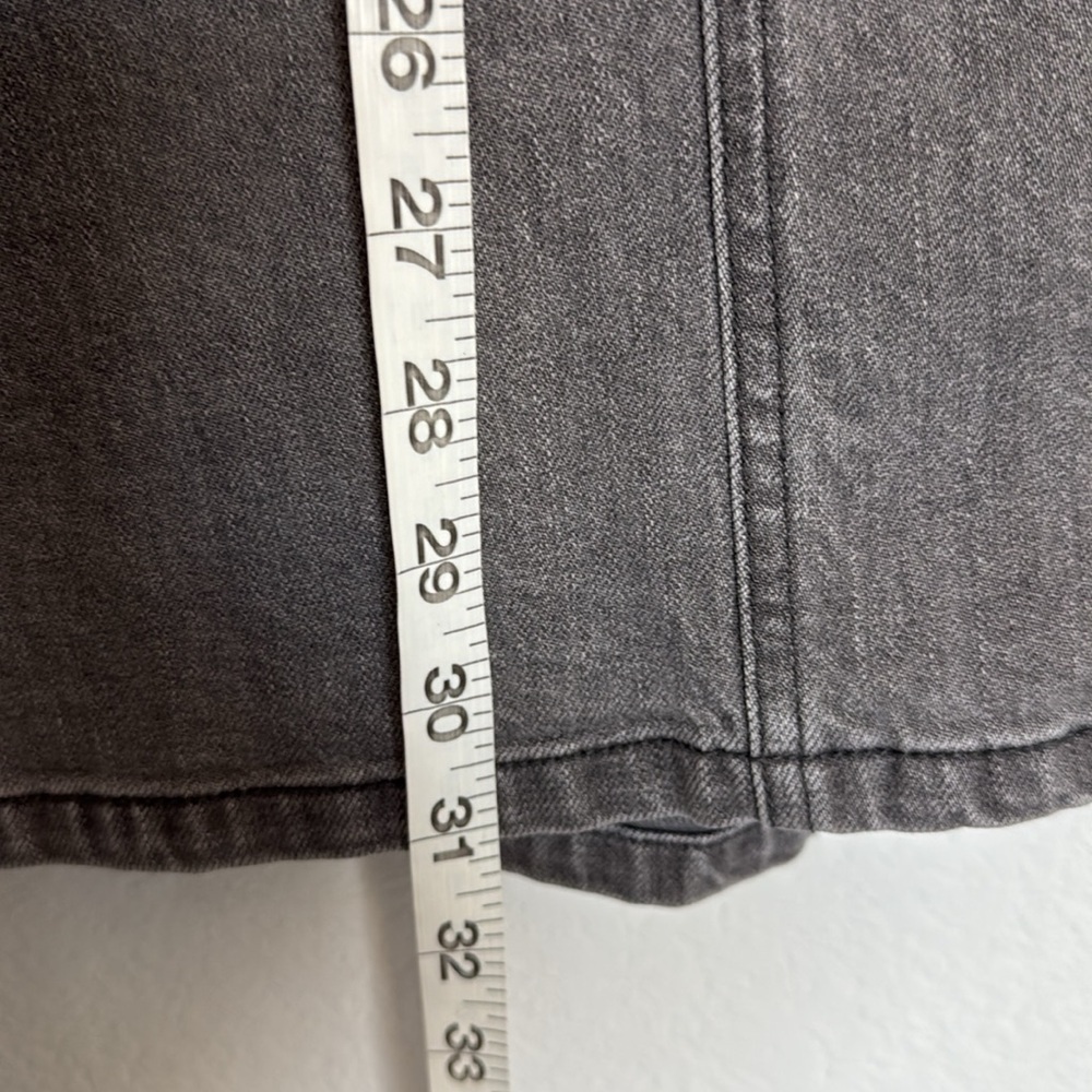 Anthropologie Pilcro Gray Puff Sleeve Denim Mini Dress - Picture 8 of 9